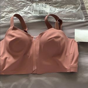 NEVER WORN knockout long front-close sport bra